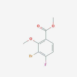 molecular formula C9H8BrFO3 B12852718 Methyl 3-bromo-4-fluoro-2-methoxybenzoate 