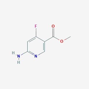 molecular formula C7H7FN2O2 B12852726 Methyl 6-Amino-4-fluoronicotinate CAS No. 1803894-95-2