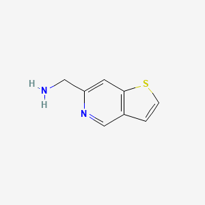 molecular formula C8H8N2S B12852758 Thieno[3,2-c]pyridine-6-methanamine 