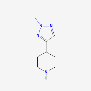molecular formula C8H14N4 B12852763 4-(2-Methyl-2H-1,2,3-triazol-4-YL)piperidine CAS No. 1310684-81-1