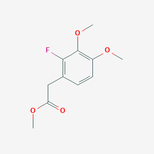 molecular formula C11H13FO4 B12852802 Benzeneacetic acid, 2-fluoro-3,4-dimethoxy-, methyl ester CAS No. 1806355-51-0