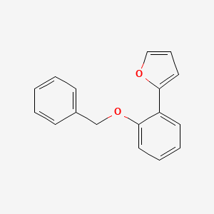 molecular formula C17H14O2 B12852820 2-[2-(Benzyloxy)phenyl]furan 