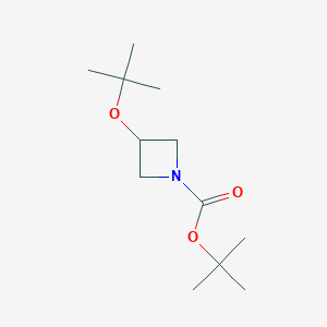 molecular formula C12H23NO3 B12852838 tert-Butyl 3-(tert-butoxy)azetidine-1-carboxylate 
