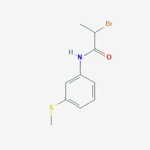 molecular formula C10H12BrNOS B12852872 2-Bromo-N-(3-methylsulfanyl-phenyl)-propionamide 