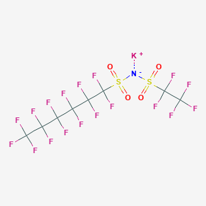 molecular formula C8F18KNO4S2 B12852903 Potassium ((perfluoroethyl)sulfonyl)((perfluorohexyl)sulfonyl)amide 