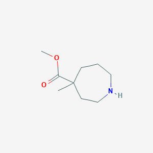 molecular formula C9H17NO2 B12852957 Methyl 4-methylazepane-4-carboxylate 
