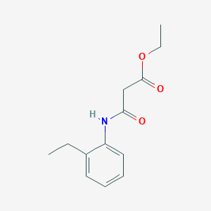 molecular formula C13H17NO3 B12852965 Ethyl 3-[(2-ethylphenyl)amino]-3-oxopropanoate 