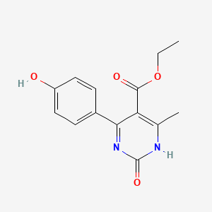 molecular formula C14H14N2O4 B12852980 Ethyl 6-(4-hydroxyphenyl)-4-methyl-2-oxo-1,2-dihydropyrimidine-5-carboxylate 