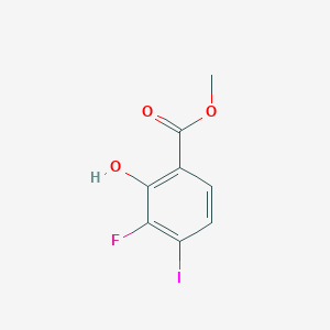 molecular formula C8H6FIO3 B12852987 Methyl 3-fluoro-4-iodo-2-hydroxybenzoate 