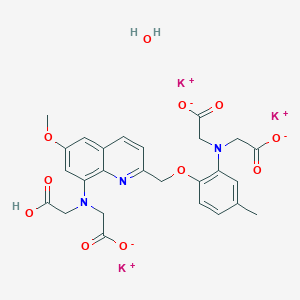 molecular formula C26H26K3N3O11 B12852999 Quin 2 potassium salt xhydrate 