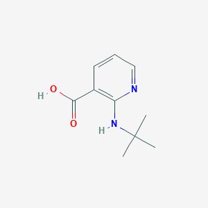 molecular formula C10H14N2O2 B1285302 2-(Tert-butylamino)nicotinic acid CAS No. 460044-25-1
