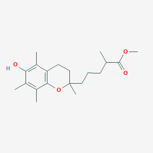 molecular formula C20H30O4 B12853034 Methyl 5-(6-hydroxy-2,5,7,8-tetramethylchroman-2-yl)-2-methylpentanoate CAS No. 7047-69-0