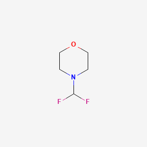 molecular formula C5H9F2NO B12853039 4-(Difluoromethyl)morpholine 