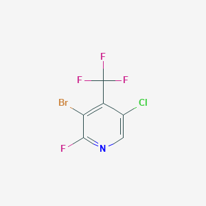 molecular formula C6HBrClF4N B12853050 3-Bromo-5-chloro-2-fluoro-4-trifluoromethylpyridine CAS No. 1349718-20-2