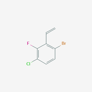 molecular formula C8H5BrClF B12853094 6-Bromo-3-chloro-2-fluorostyrene 
