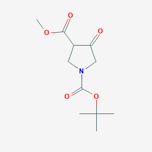 molecular formula C11H17NO5 B1285310 1-tert-Butyl 3-methyl 4-oxopyrrolidine-1,3-dicarboxylate CAS No. 194924-95-3