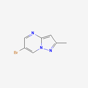 molecular formula C7H6BrN3 B1285317 6-Bromo-2-methylpyrazolo[1,5-a]pyrimidine CAS No. 916256-65-0