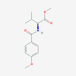 molecular formula C14H19NO4 B12853181 (S)-2-(4-Methoxy-benzoylamino)-3-methyl-butyric acid methyl ester 