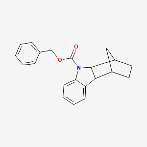 molecular formula C21H21NO2 B12853227 Benzyl 1,2,3,4,4a,9a-hexahydro-9H-1,4-methanocarbazole-9-carboxylate 