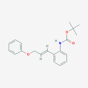 molecular formula C20H23NO3 B12853235 tert-Butyl (E)-(2-(3-phenoxyprop-1-en-1-yl)phenyl)carbamate 