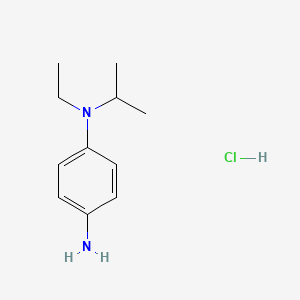 molecular formula C11H19ClN2 B1285328 4-Amino-N-ethyl-N-isopropylaniline hydrochloride CAS No. 91215-79-1