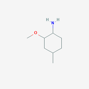 molecular formula C8H17NO B12853285 2-Methoxy-4-methylcyclohexanamine 