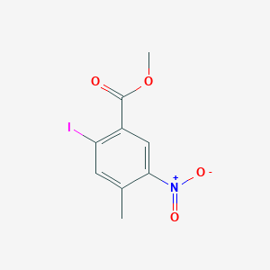 molecular formula C9H8INO4 B12853305 Methyl 2-iodo-4-methyl-5-nitrobenzoate 