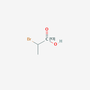 molecular formula C3H5BrO2 B1285331 2-Bromopropionic-1-13C acid CAS No. 100900-34-3