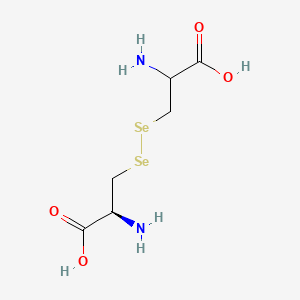 molecular formula C6H12N2O4Se2 B12853313 2-amino-3-[[(2S)-2-amino-2-carboxyethyl]diselanyl]propanoic acid 