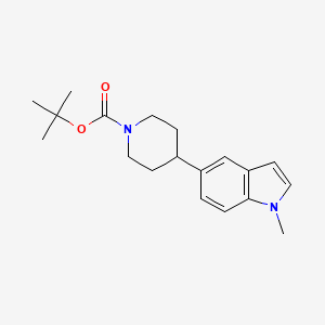 molecular formula C19H26N2O2 B12853344 tert-Butyl 4-(1-methyl-1H-indol-5-yl)piperidine-1-carboxylate 