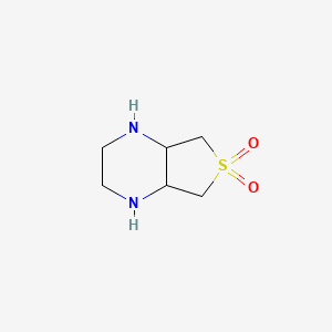 molecular formula C6H12N2O2S B1285337 Octahydrothieno[3,4-b]pyrazine 6,6-dioxide CAS No. 53056-91-0