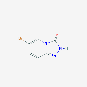 molecular formula C7H6BrN3O B12853372 6-bromo-5-methyl-[1,2,4]triazolo[4,3-a]pyridin-3(2H)-one 