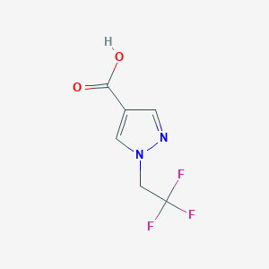 molecular formula C6H5F3N2O2 B1285339 1-(2,2,2-trifluoroethyl)-1H-pyrazole-4-carboxylic acid CAS No. 288251-60-5