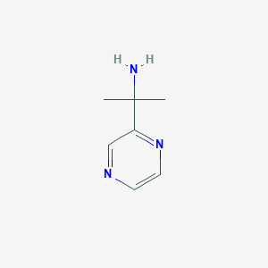 molecular formula C7H11N3 B12853393 2-(Pyrazin-2-yl)propan-2-amine 