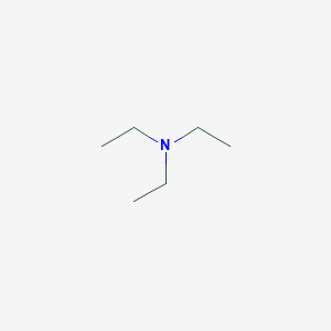 molecular formula C6H15N<br>(C2H5)3N<br>C6H15N B128534 Triethylamine CAS No. 121-44-8