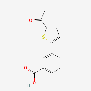 molecular formula C13H10O3S B12853446 3-(5-Acetyl-2-thienyl)benzoic acid 