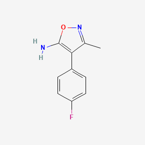 B1285348 4-(4-Fluorophenyl)-3-methylisoxazol-5-amine CAS No. 915919-94-7