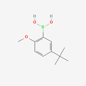 molecular formula C11H17BO3 B1285351 5-叔丁基-2-甲氧基苯硼酸 CAS No. 128733-85-7