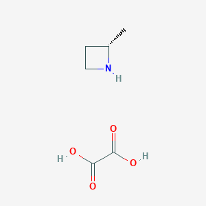 molecular formula C6H11NO4 B12853536 (S)-2-Methylazetidine oxalate 