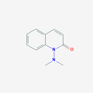 molecular formula C11H12N2O B12853577 1-(Dimethylamino)quinolin-2(1H)-one 