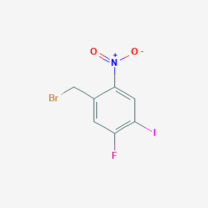 molecular formula C7H4BrFINO2 B12853589 5-Fluoro-4-iodo-2-nitrobenzyl bromide 