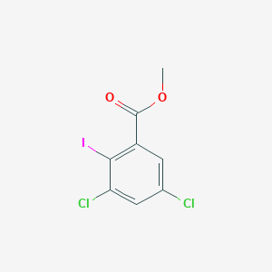 molecular formula C8H5Cl2IO2 B12853597 Methyl 3,5-dichloro-2-iodobenzoate 