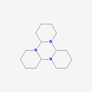 molecular formula C15H27N3 B128536 Dodecahydro-4H,8H,12H-4a,8a,12a-triazatriphenylene CAS No. 522-33-8