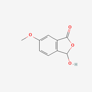 molecular formula C9H8O4 B12853619 3-hydroxy-6-methoxyisobenzofuran-1(3H)-one 