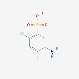 molecular formula C7H8ClNO3S B1285364 5-Amino-2-chloro-4-methylbenzenesulfonic acid CAS No. 83543-94-6