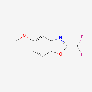 molecular formula C9H7F2NO2 B12853685 2-(Difluoromethyl)-5-methoxybenzo[d]oxazole 