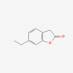 molecular formula C10H10O2 B12853698 6-Ethylbenzofuran-2(3H)-one 