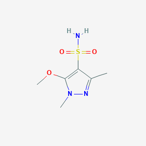 molecular formula C6H11N3O3S B1285371 5-Methoxy-1,3-dimethyl-1H-pyrazole-4-sulfonamide CAS No. 88398-41-8