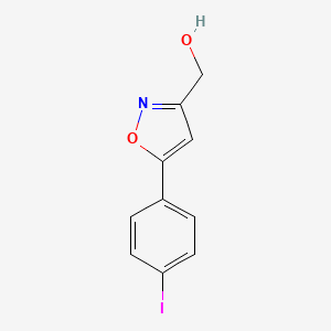 molecular formula C10H8INO2 B12853712 (5-(4-Iodophenyl)isoxazol-3-yl)methanol 