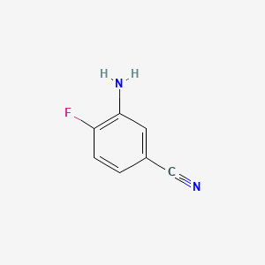 molecular formula C7H5FN2 B1285375 3-Amino-4-fluorobenzonitrile CAS No. 859855-53-1